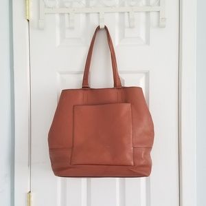Leather J. Crew Large Bag